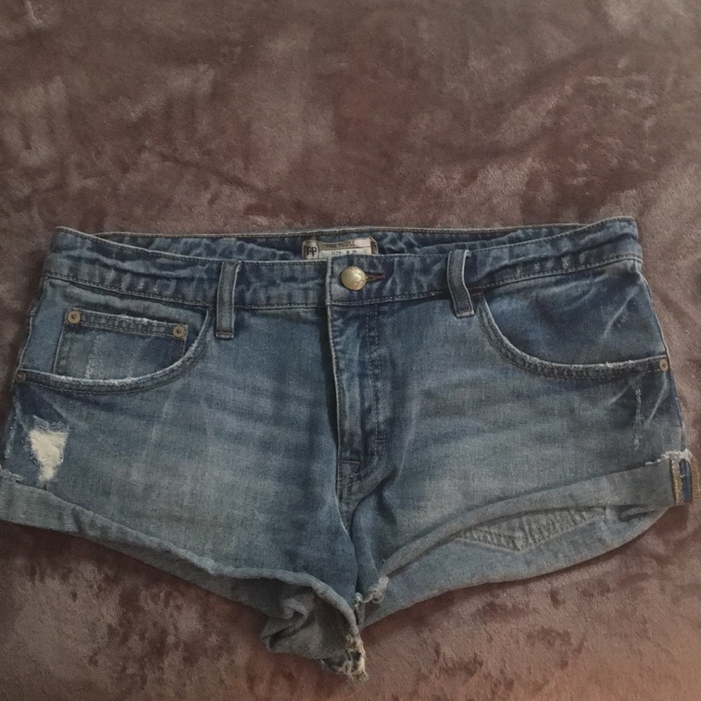 Free People Jean Shorts